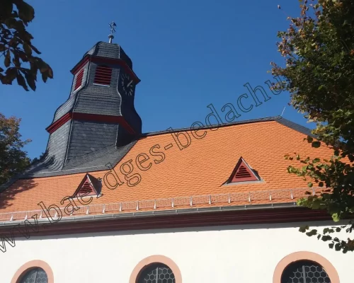 Ev. Kirche Alzey-Dautenheim​ - Referenz Dachdeckerarbeiten